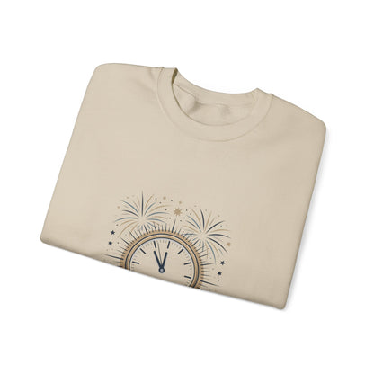 Cheers to New Beginnings Crewneck Sweatshirt | 2026 goals, new year motivation - Cool Dog Teez LLC