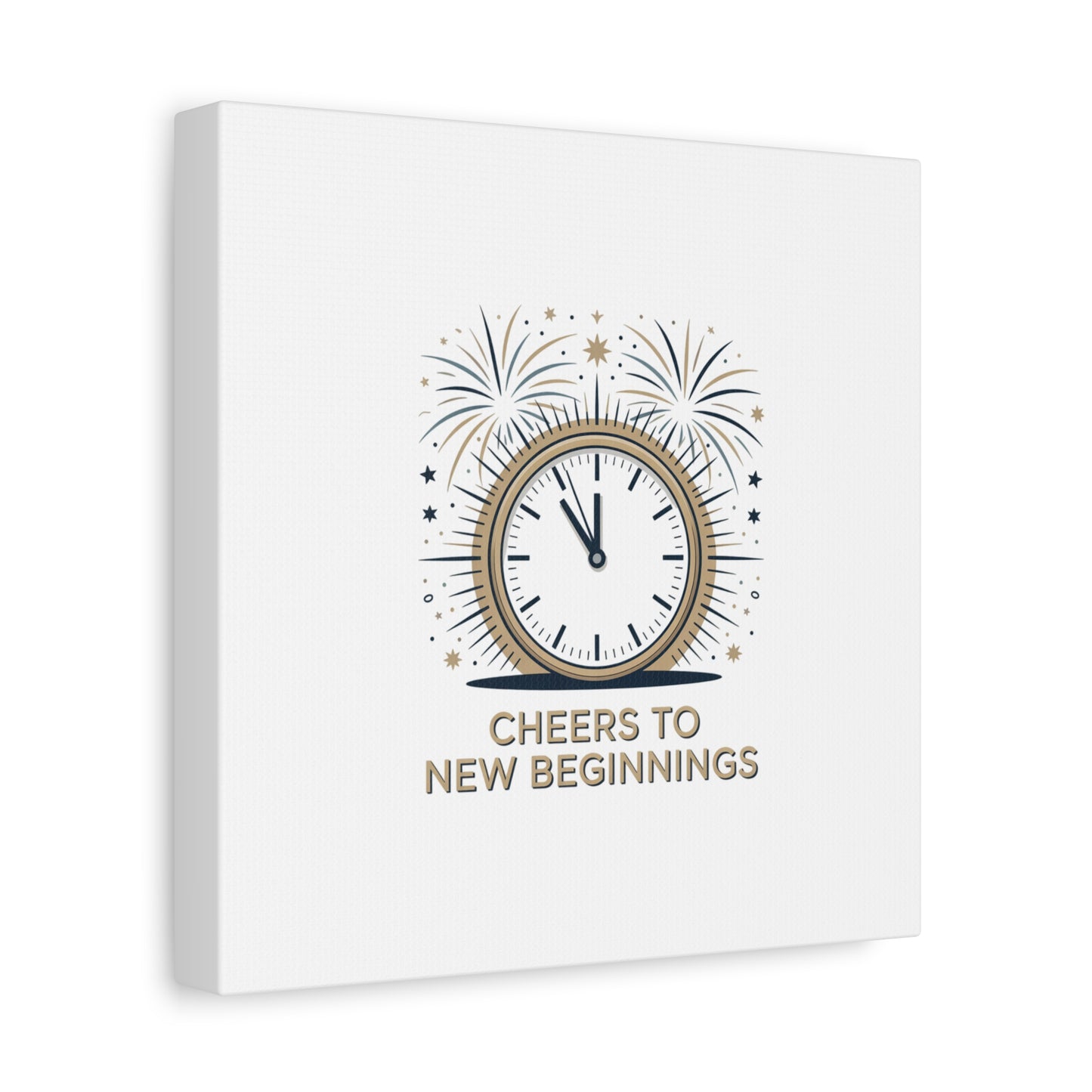 Cheers to New Beginnings Canvas | 2026 goals, new year motivation - Cool Dog Teez LLC