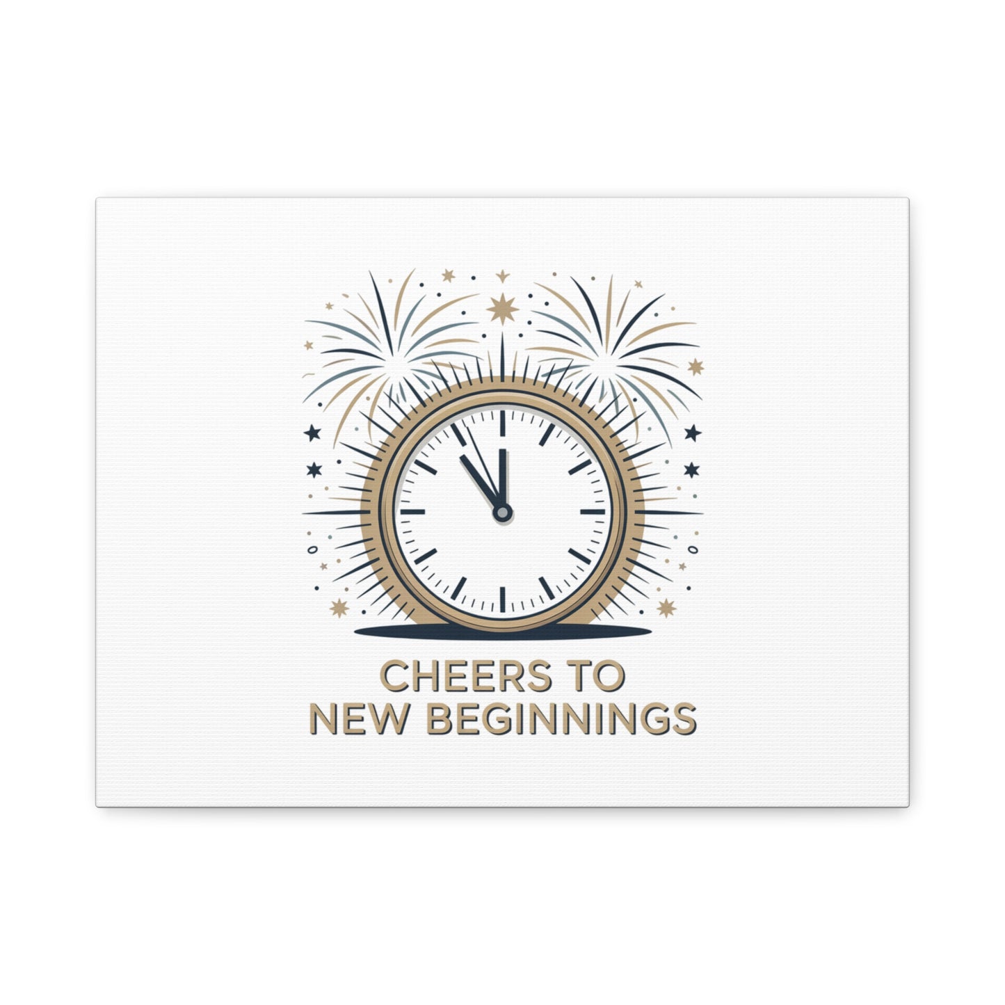 Cheers to New Beginnings Canvas | 2026 goals, new year motivation - Cool Dog Teez LLC