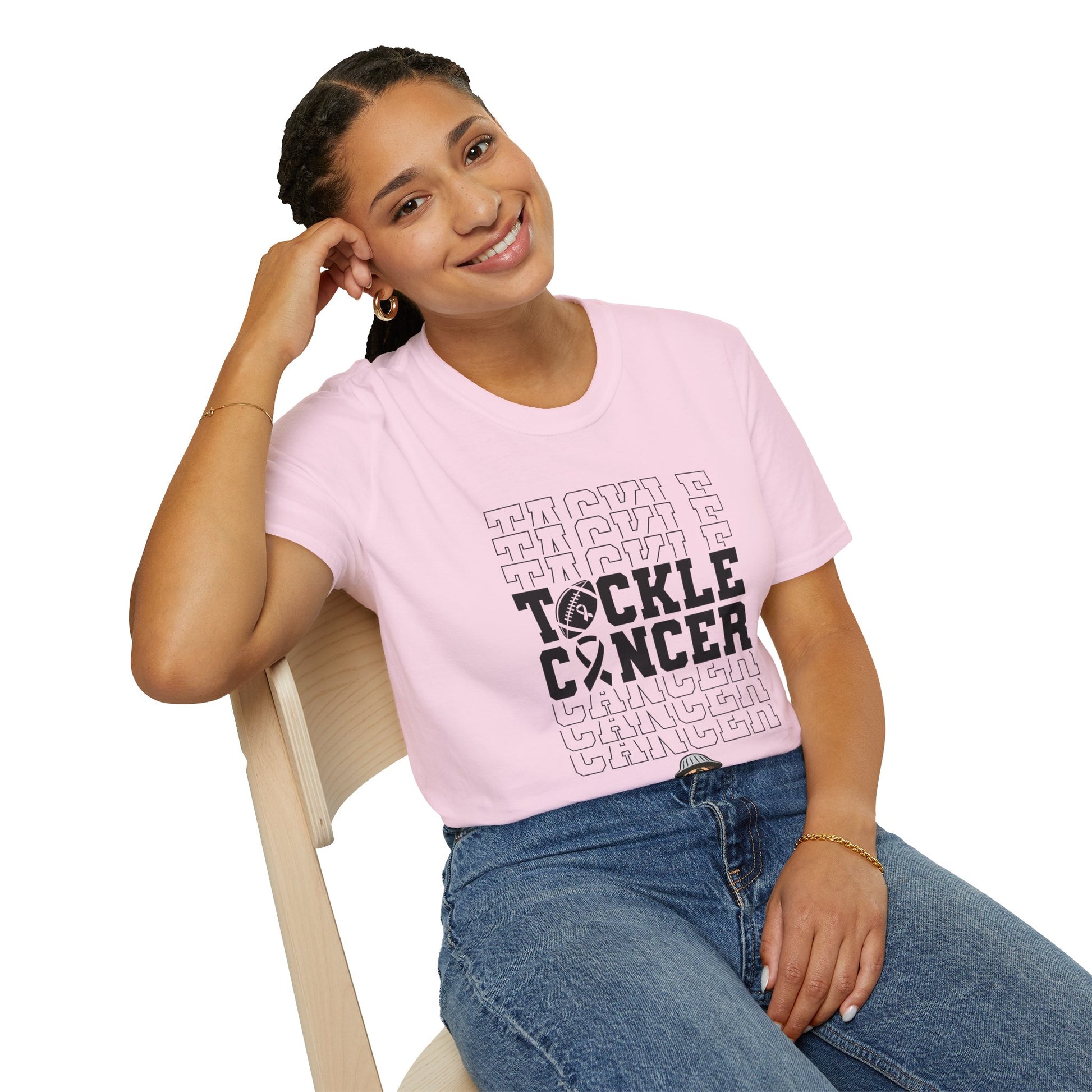 Fohi Tackle Cancer T-Shirt - Black - Cool Dog Teez LLC