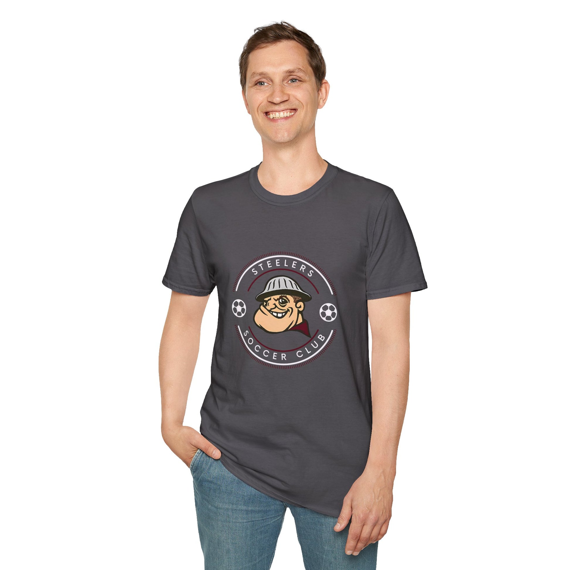 Steelers Soccer Club Vintage Tee – Unisex Softstyle T-Shirt - Cool Dog Teez LLC