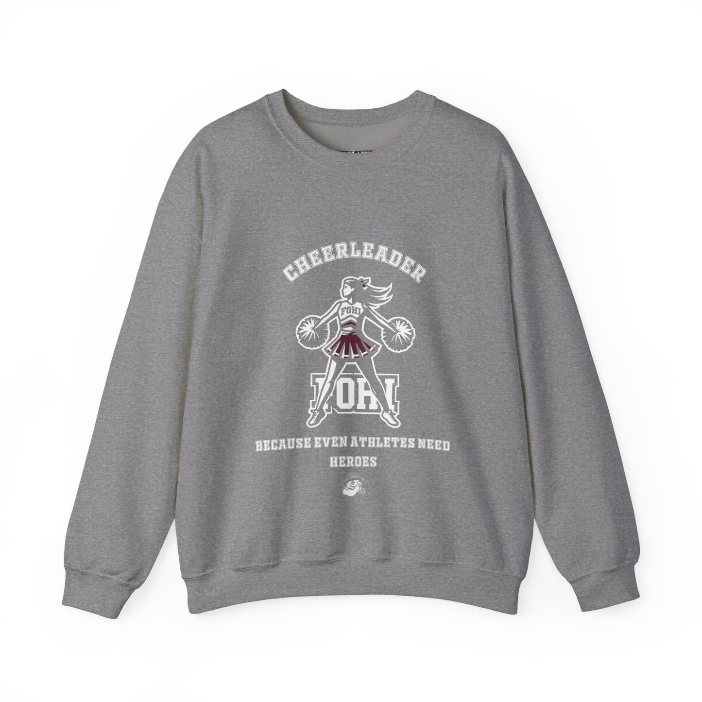 Fohi Cheer Heroes Crewneck Sweatshirt - Cool Dog Teez LLC
