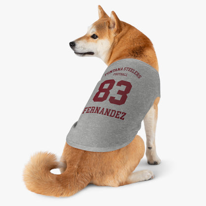 FOHI Steelers Personalized Dog Sports Tank – Custom Sport, First Name & Last Name - Cool Dog Teez LLC