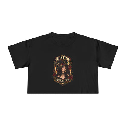 Resting Witch Face Women’s Crop Tee - Cool Dog Teez LLC