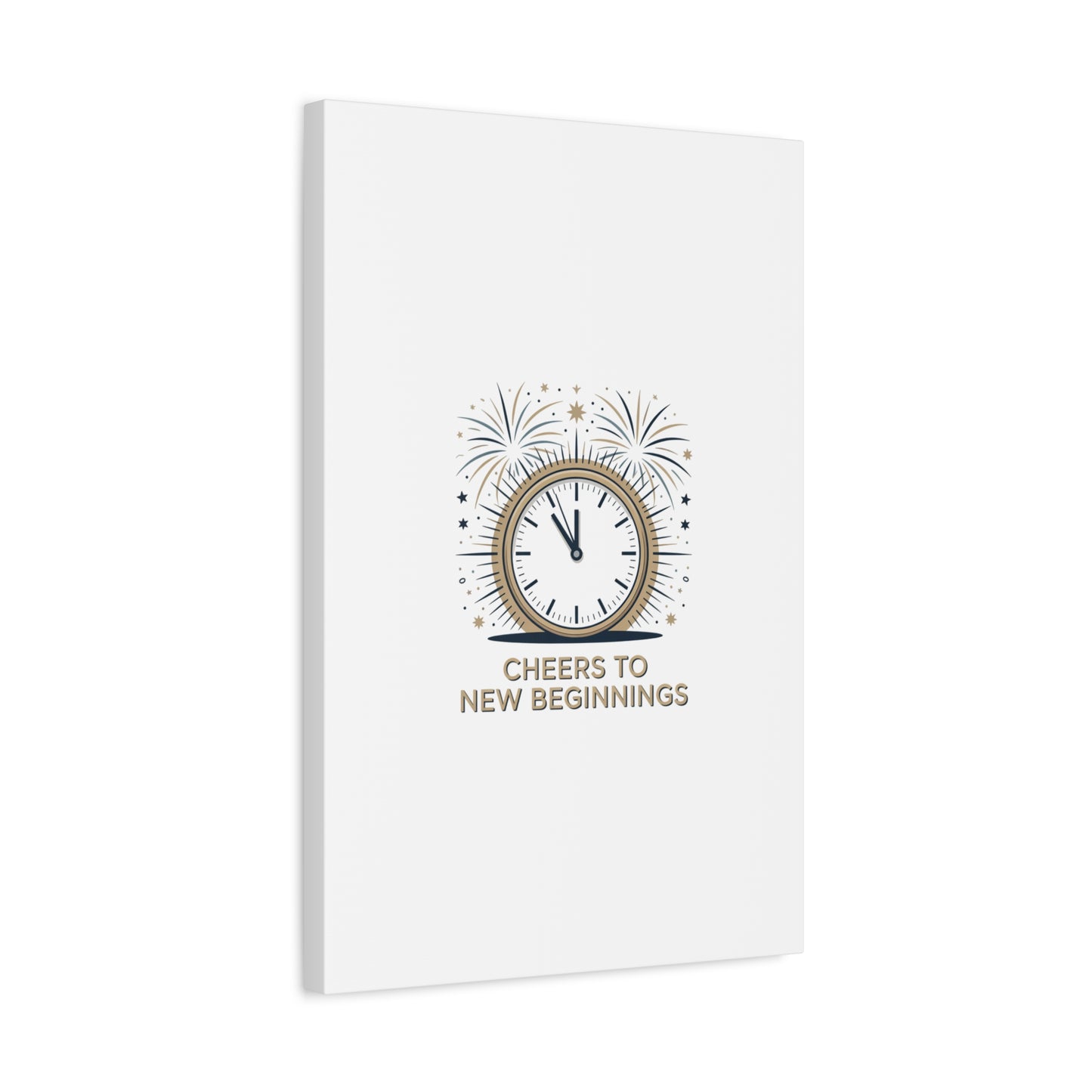Cheers to New Beginnings Canvas | 2026 goals, new year motivation - Cool Dog Teez LLC
