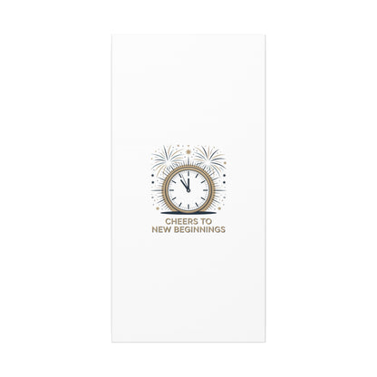 Cheers to New Beginnings Canvas | 2026 goals, new year motivation - Cool Dog Teez LLC