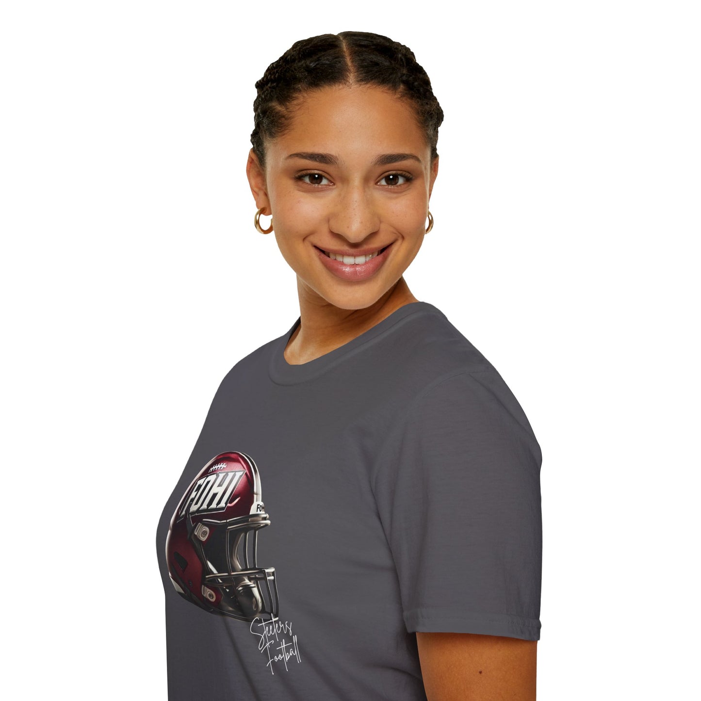 FoHi Steelers Football T-Shirt – Classic Helmet Design - Cool Dog Teez LLC