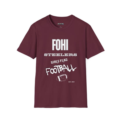 Fohi Girls Flag Football T-Shirt - Cool Dog Teez LLC