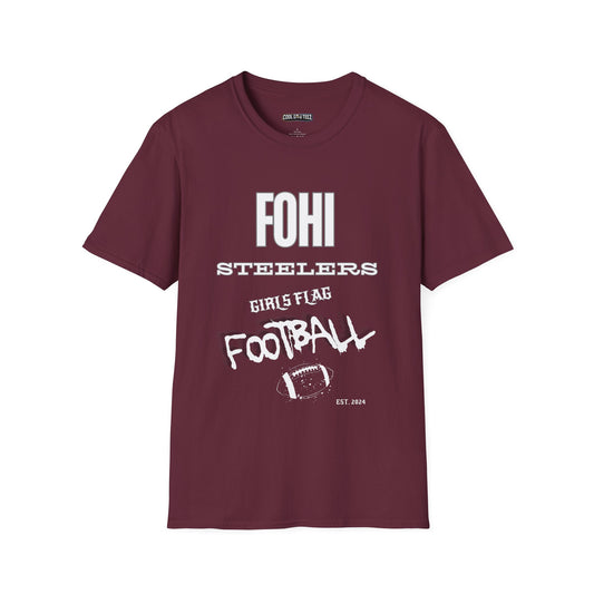 Fohi Girls Flag Football T-Shirt - Cool Dog Teez LLC