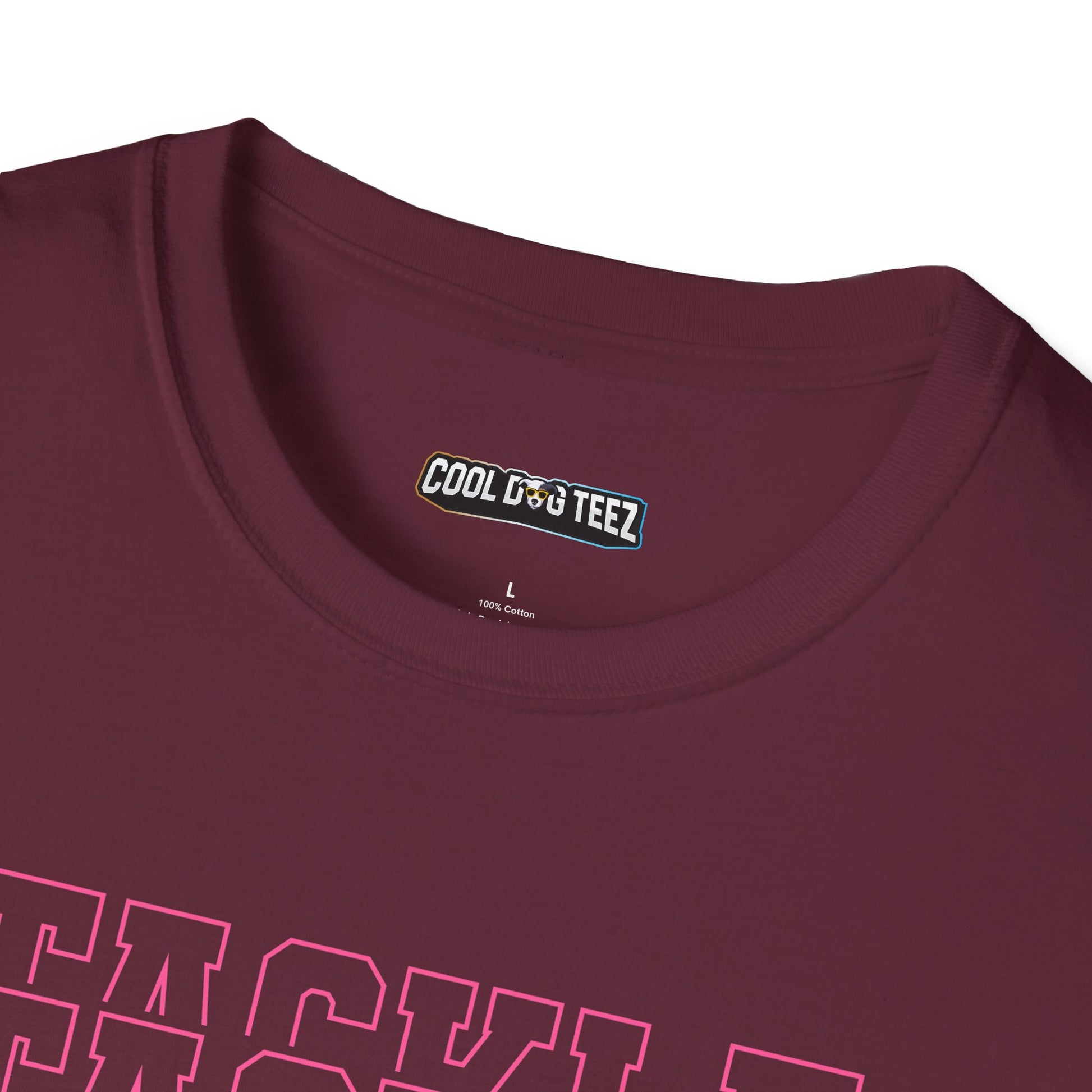 Fohi Tackle Cancer T-Shirt - Pink - Cool Dog Teez LLC