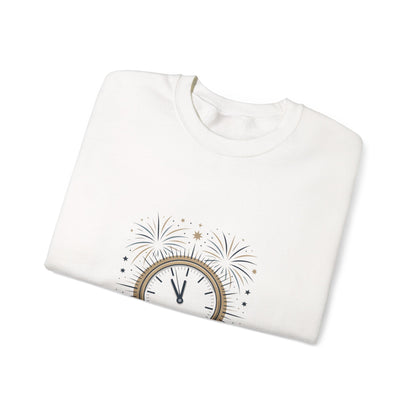 Cheers to New Beginnings Crewneck Sweatshirt | 2026 goals, new year motivation - Cool Dog Teez LLC