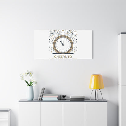 Cheers to New Beginnings Canvas | 2026 goals, new year motivation - Cool Dog Teez LLC