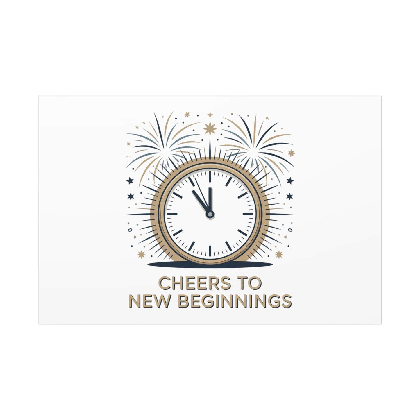 Cheers to New Beginnings Canvas | 2026 goals, new year motivation - Cool Dog Teez LLC