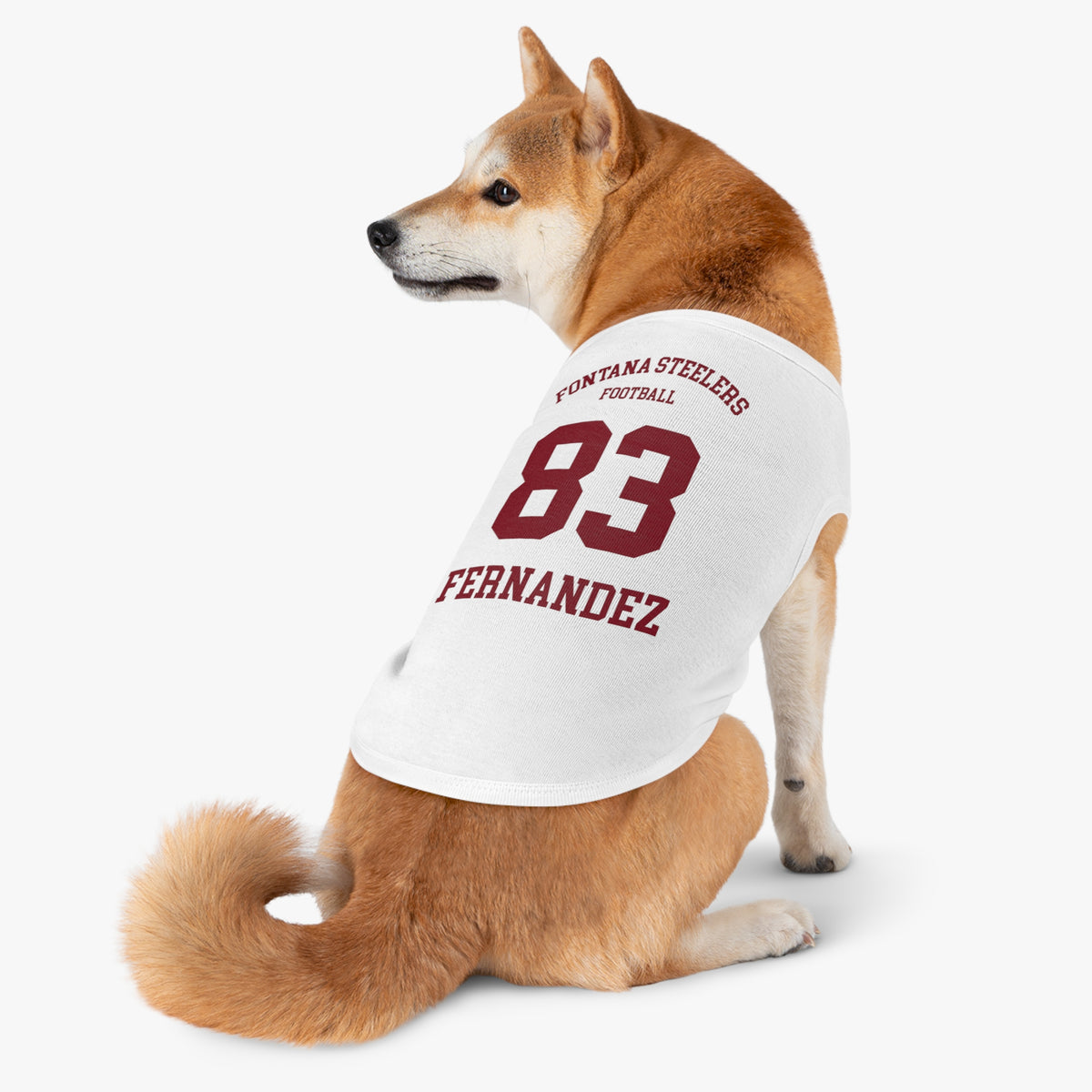 FOHI Steelers Personalized Dog Sports Tank – Custom Sport, First Name & Last Name - Cool Dog Teez LLC