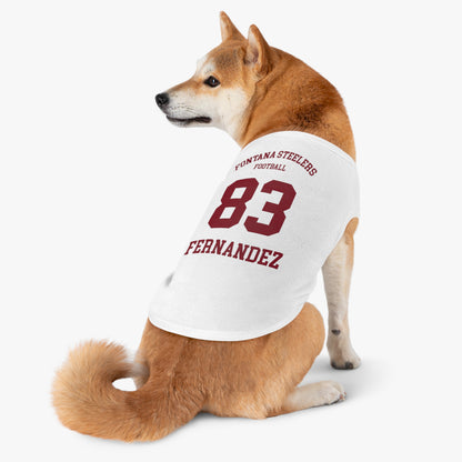 FOHI Steelers Personalized Dog Sports Tank – Custom Sport, First Name & Last Name - Cool Dog Teez LLC
