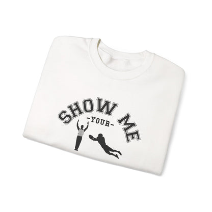 Show Me Your TDs Crewneck Sweatshirt (Black) - Cool Dog Teez LLC
