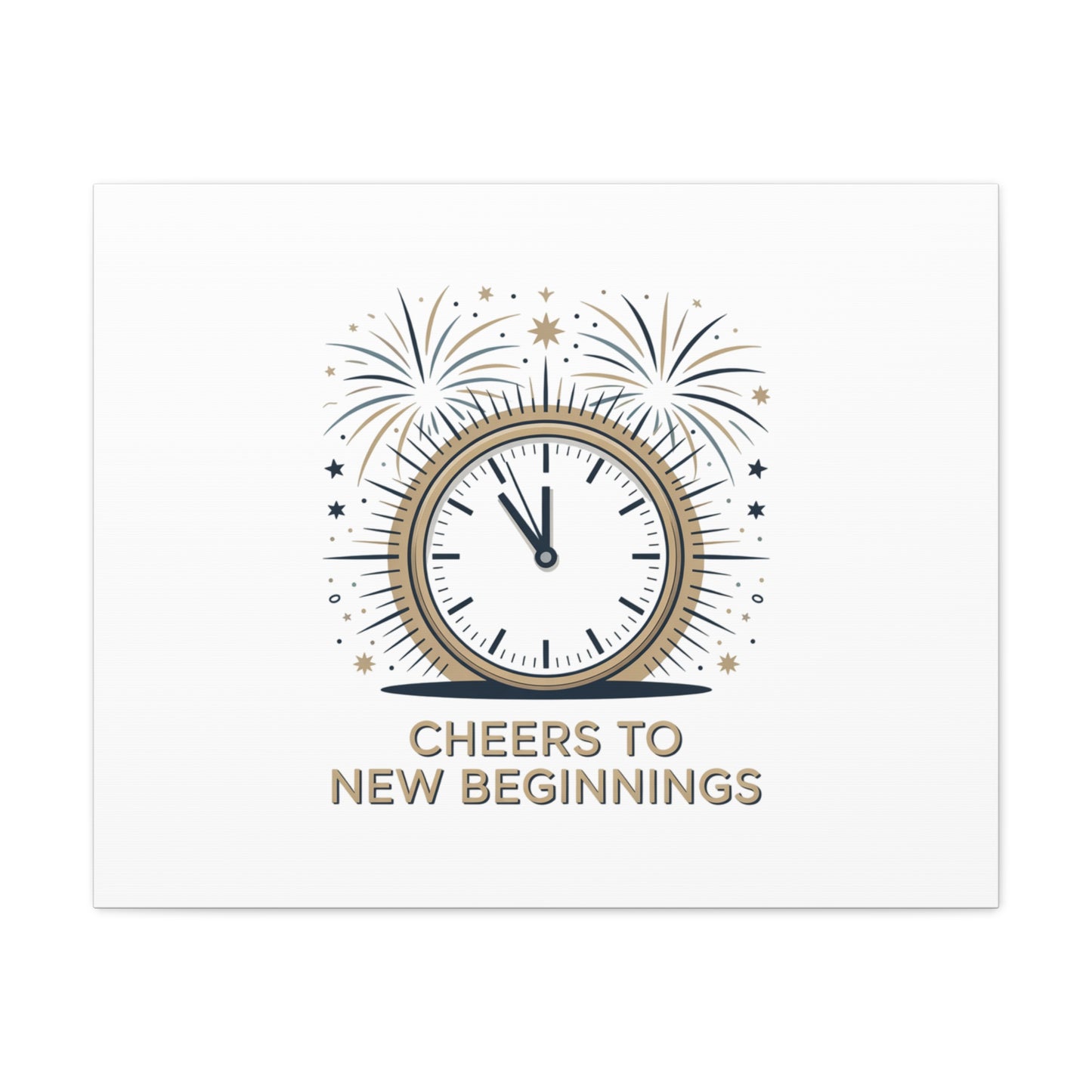 Cheers to New Beginnings Canvas | 2026 goals, new year motivation - Cool Dog Teez LLC