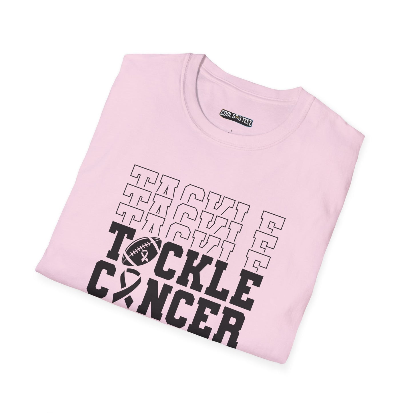 Fohi Tackle Cancer T-Shirt - Black Font - Cool Dog Teez LLC