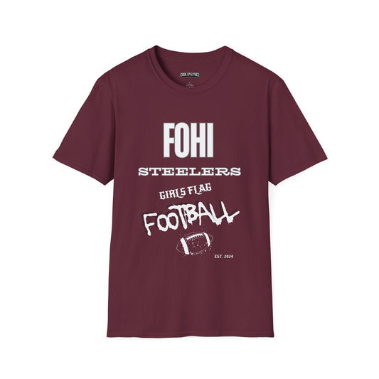 Fohi Girls Flag Football T-Shirt - Cool Dog Teez LLC