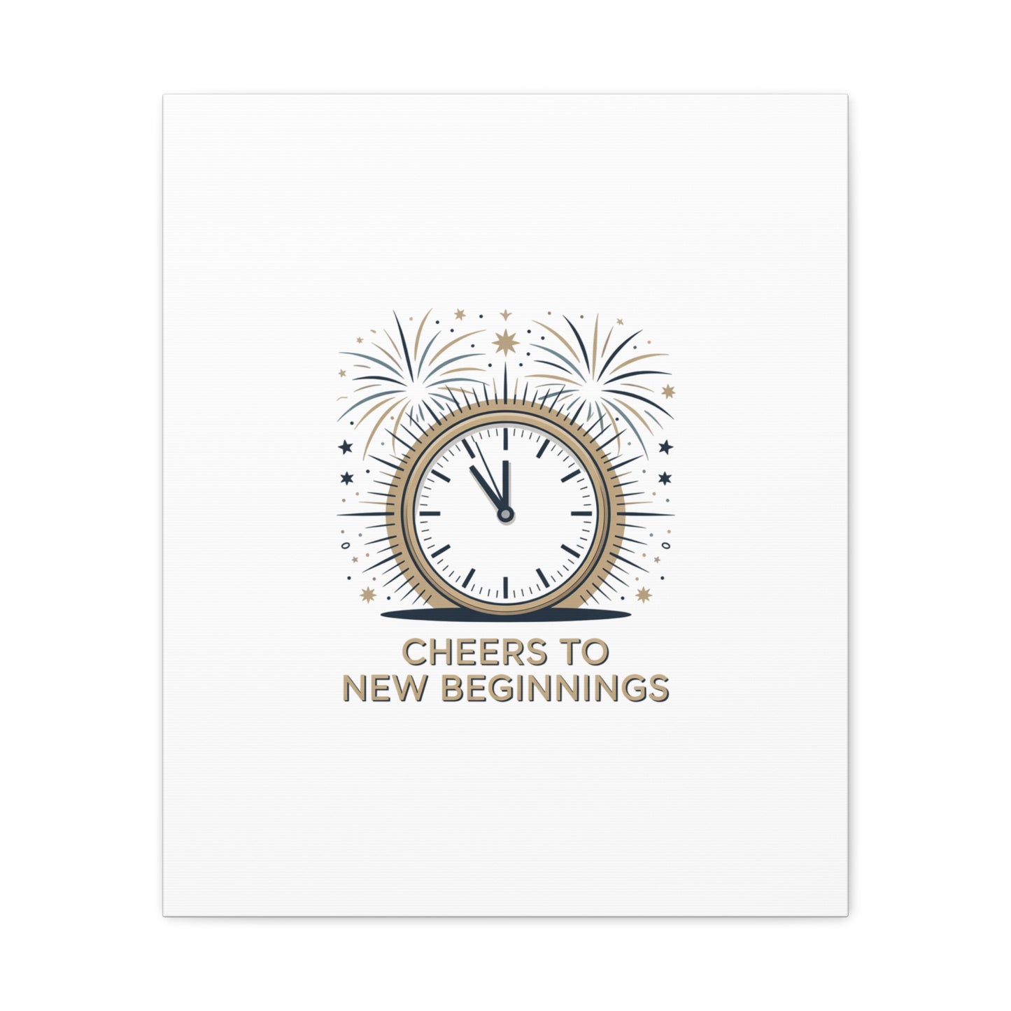 Cheers to New Beginnings Canvas | 2026 goals, new year motivation - Cool Dog Teez LLC