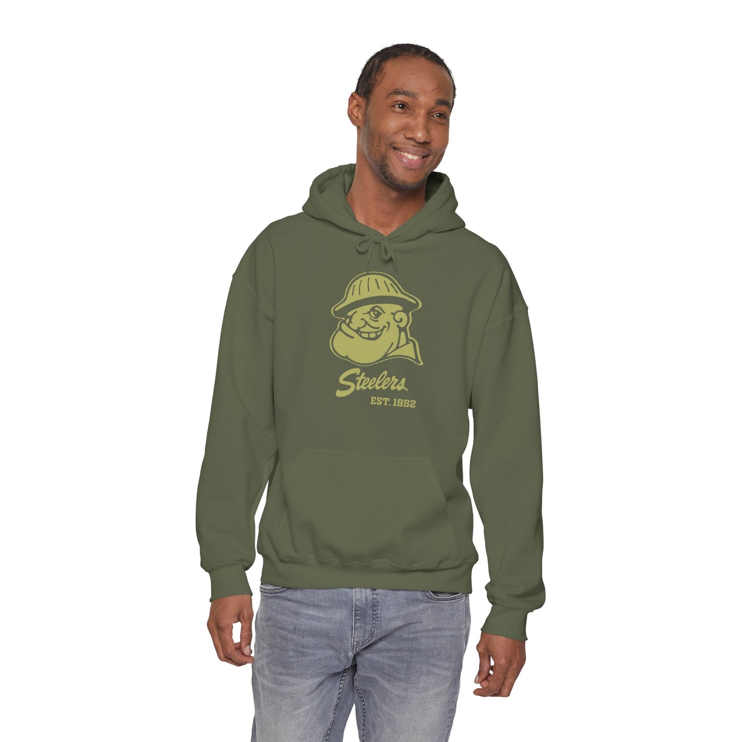 Steelers Military Support Hoodie — Military Green & Forest Green