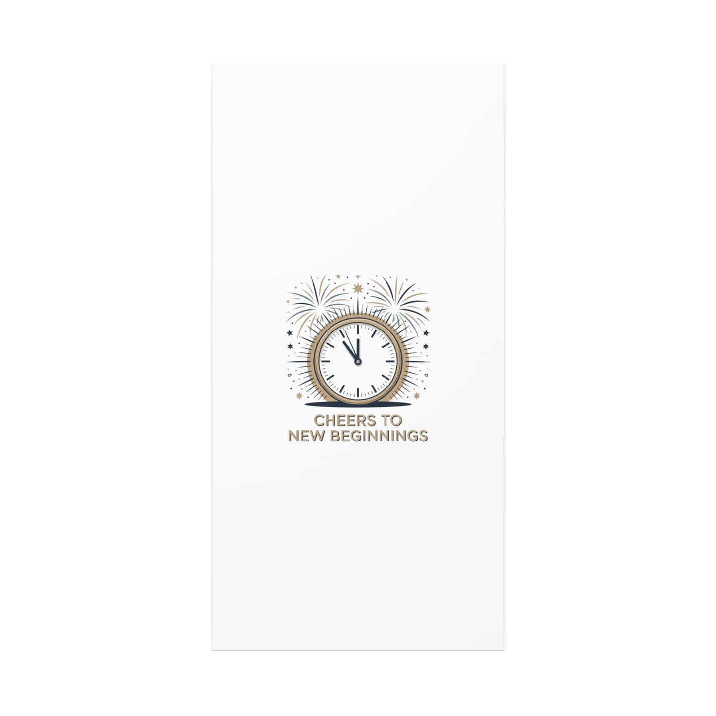 Cheers to New Beginnings Canvas | 2026 goals, new year motivation - Cool Dog Teez LLC