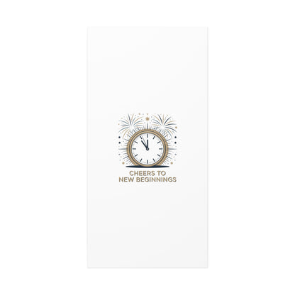 Cheers to New Beginnings Canvas | 2026 goals, new year motivation - Cool Dog Teez LLC
