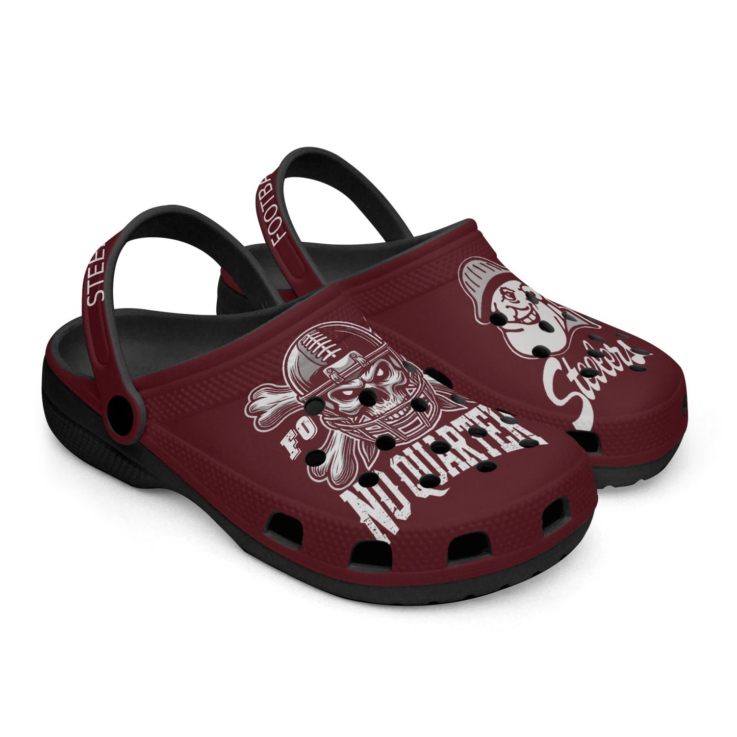 FoHi- No Quarter Black Clogs - Cool Dog Teez LLC